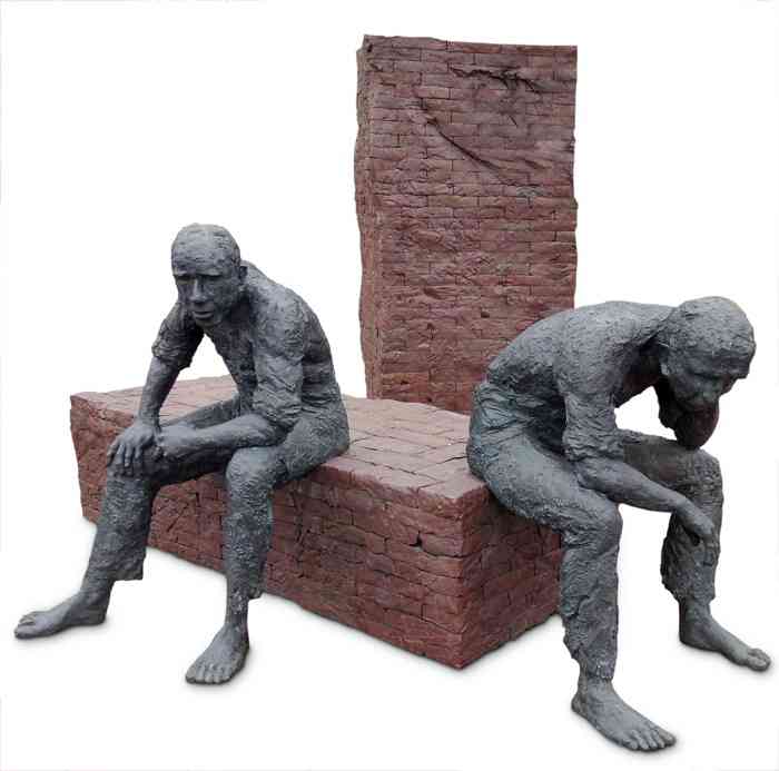 Skulptur Ziegeleiarbeiter in Bockhorn