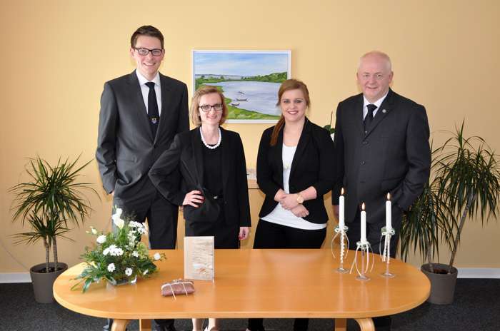 Trauzimmer und Standesbeamtinnen im Standesamt Haddeby