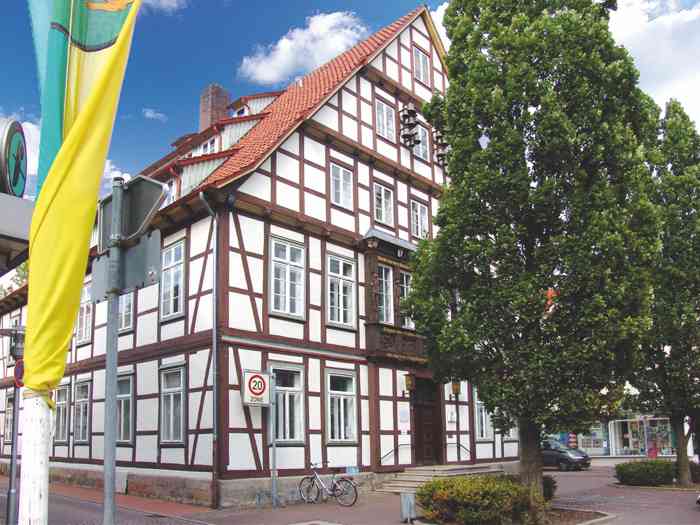 Fachwerkgebäude Standesamt Burgdorf in der Region Hannover.