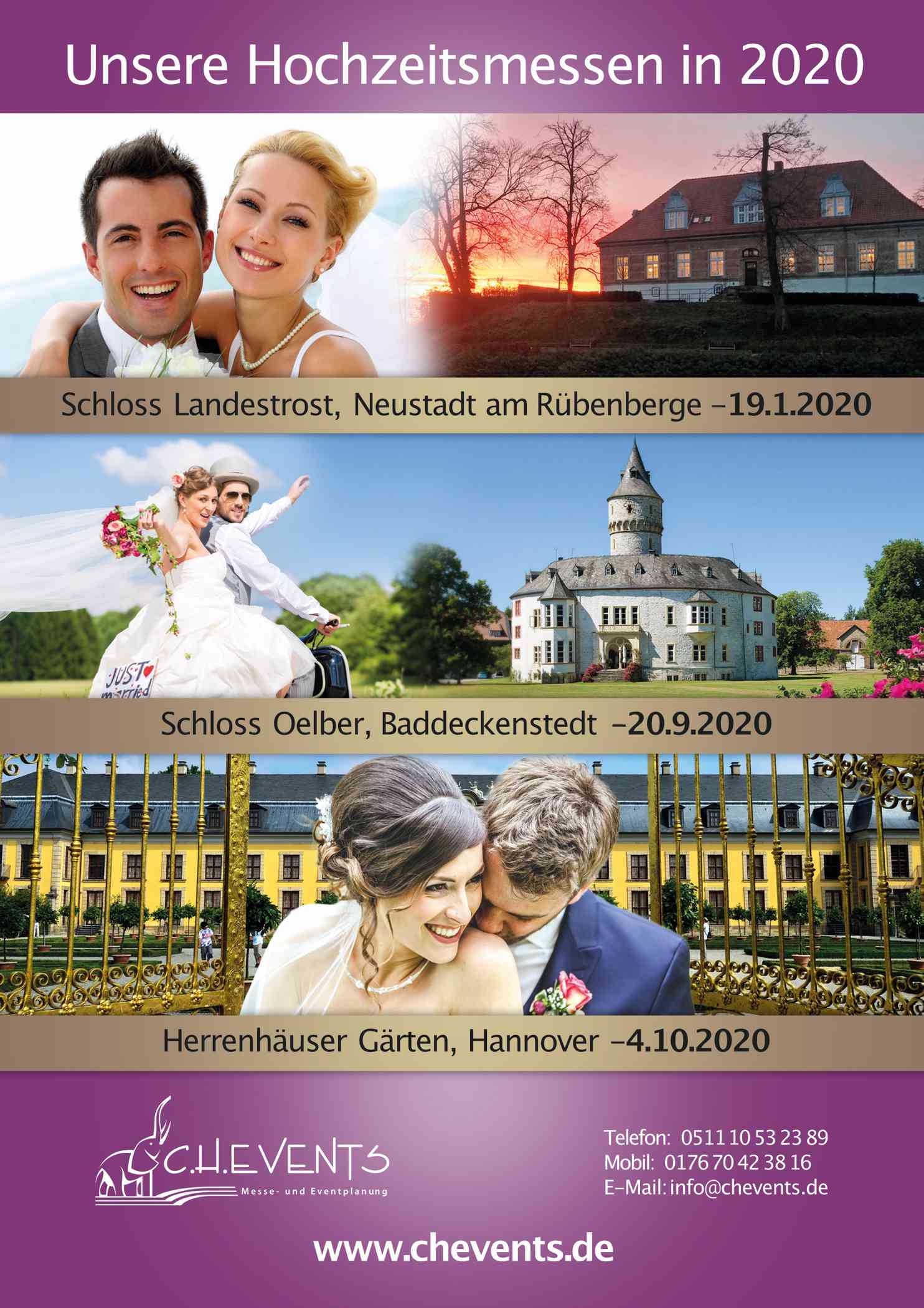 Hochzeitsmessen in Niedersachsen entdecken