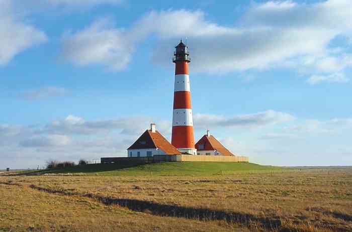 Trauort des Standesamt Eiderstedt ist der Leuchtturm Westerheversand im Nationalpark Schleswig-Holsteinisches Wattenmeer.