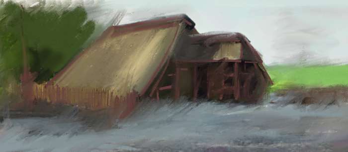 Im Freilichtmuseum Jan vom Moor wurde eine Alte Moorkate nachgebaut. Hier bietet das Standesamt Hagen-Beverstedt Eheschließungen an. Freilichtmuseum Jan vom Moor