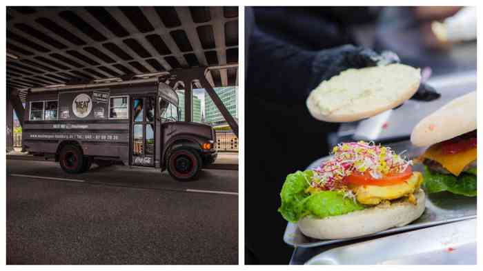 Hochzeits-Catering: Der Meatwagen ist autark unterwegs und kann bis zu 100 Gäste mit Burgern versorgen.