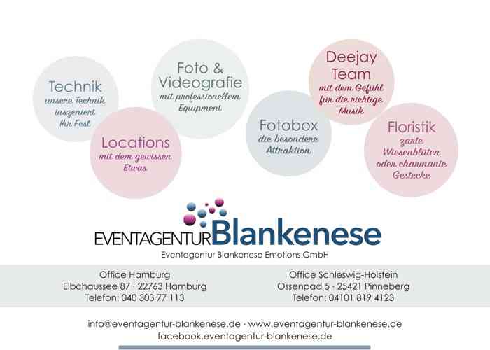 Eventagentur Blankenese Entertainment Vistenkarte