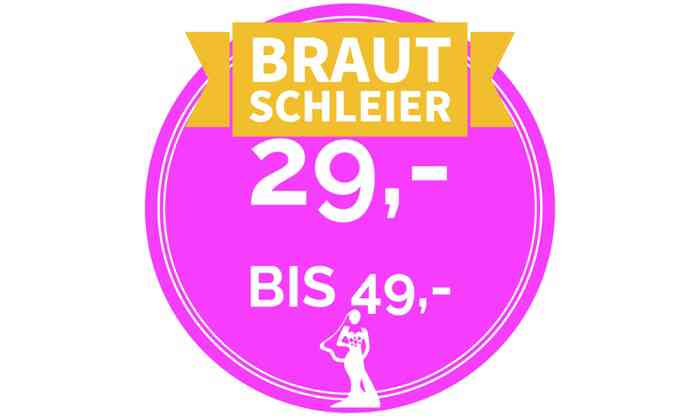 Brautschleier Sale für 29,- Euro bei Lang Brautmoden in Lüneburg.